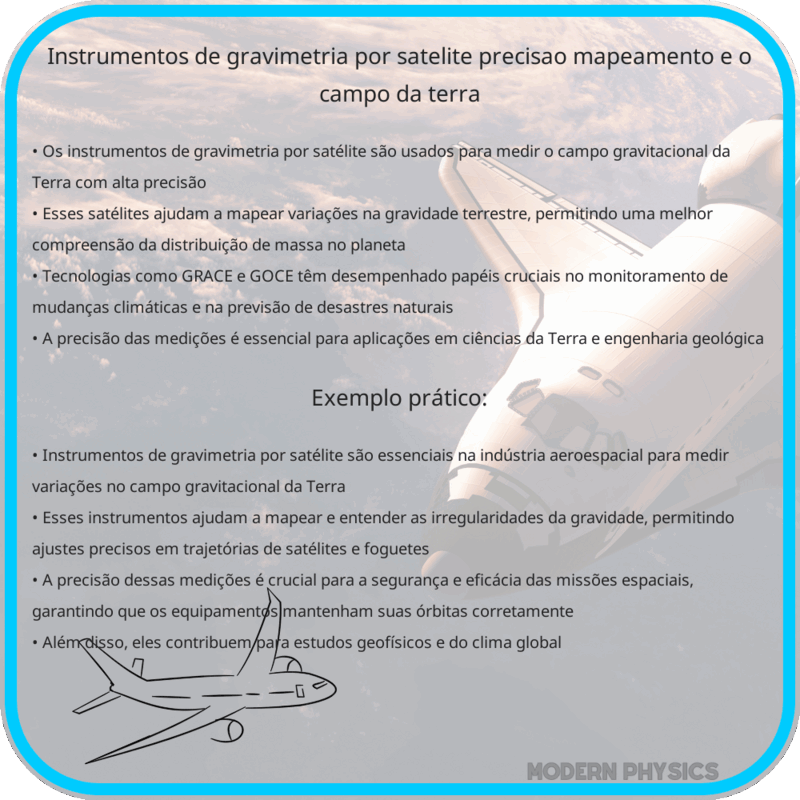 Instrumentos de Gravimetria por Satélite | Precisão, Mapeamento e o Campo da Terra