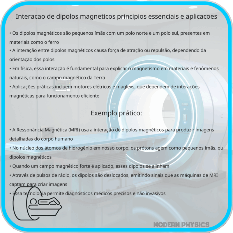 Interação de Dipolos Magnéticos | Princípios Essenciais e Aplicações