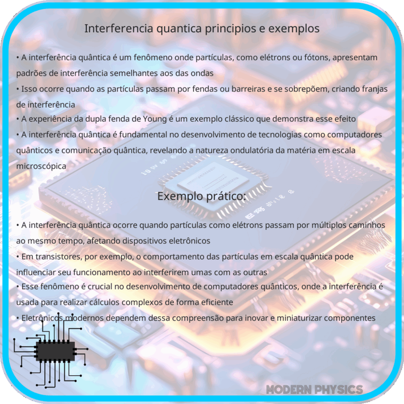 Interferência Quântica | Princípios e Exemplos