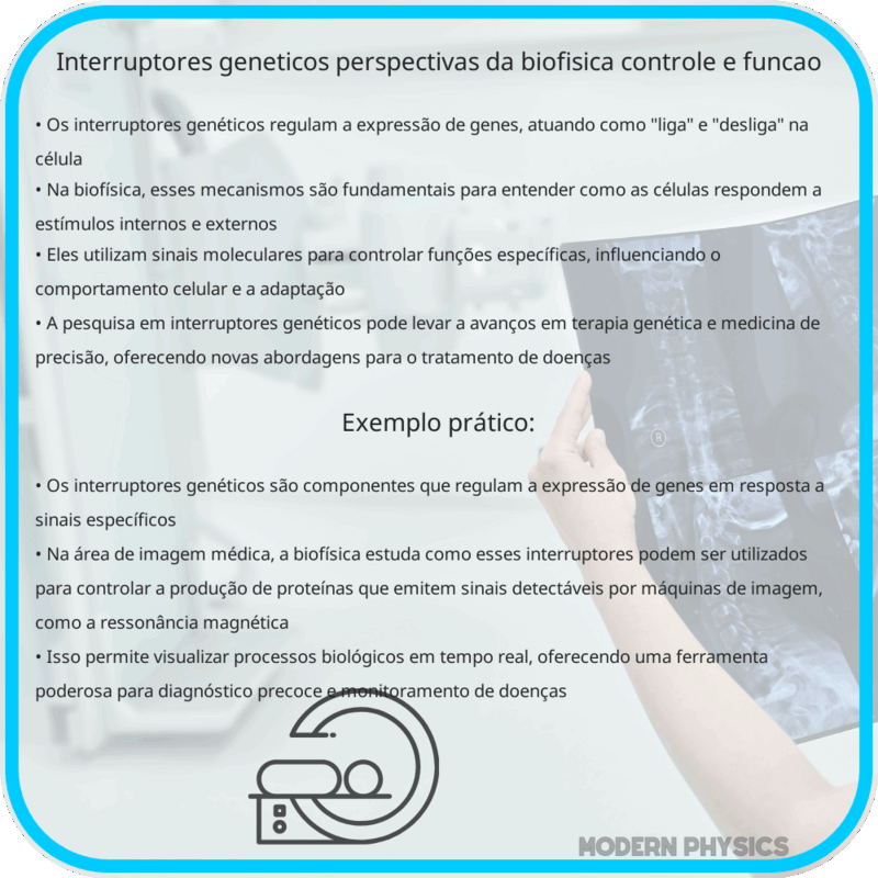Interruptores Genéticos | Perspectivas da Biofísica, Controle e Função