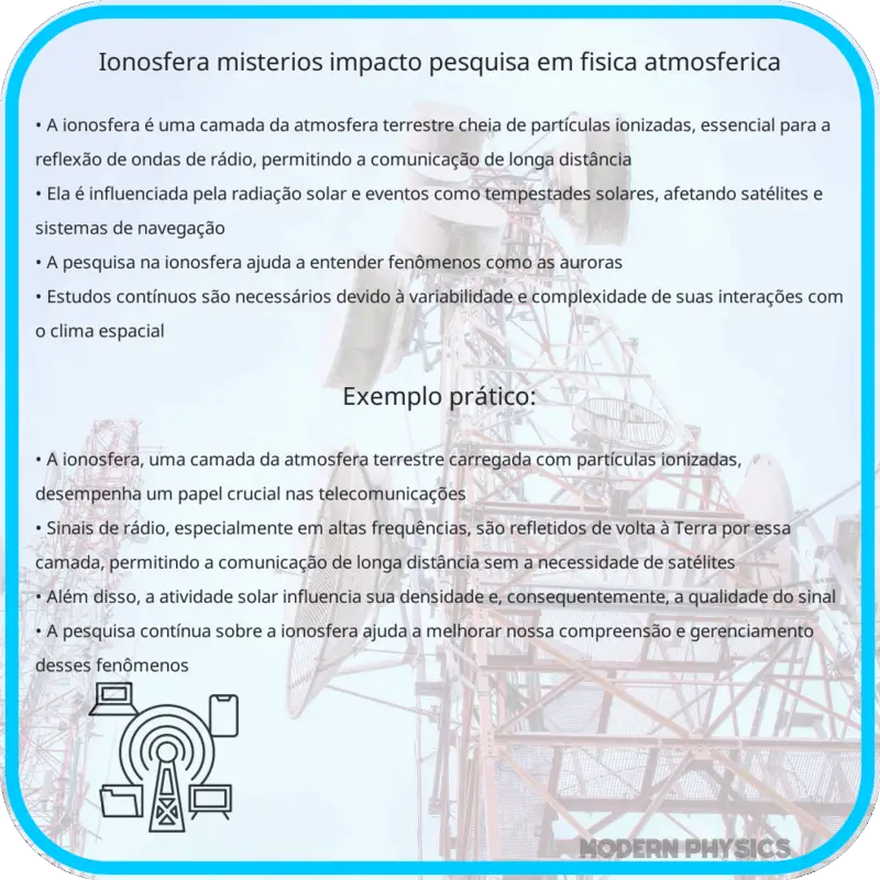 Ionosfera | Mistérios, Impacto & Pesquisa em Física Atmosférica