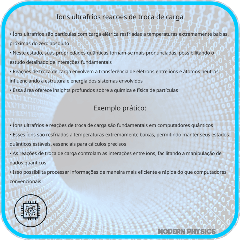 Íons Ultrafrios | Reações de Troca de Carga