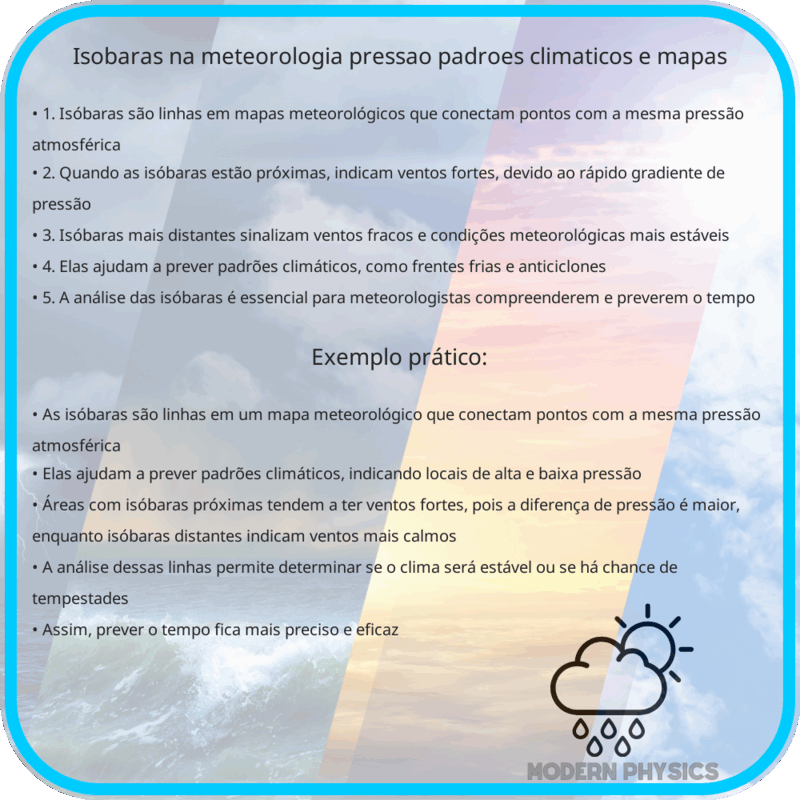 Isóbaras na Meteorologia | Pressão, Padrões Climáticos e Mapas
