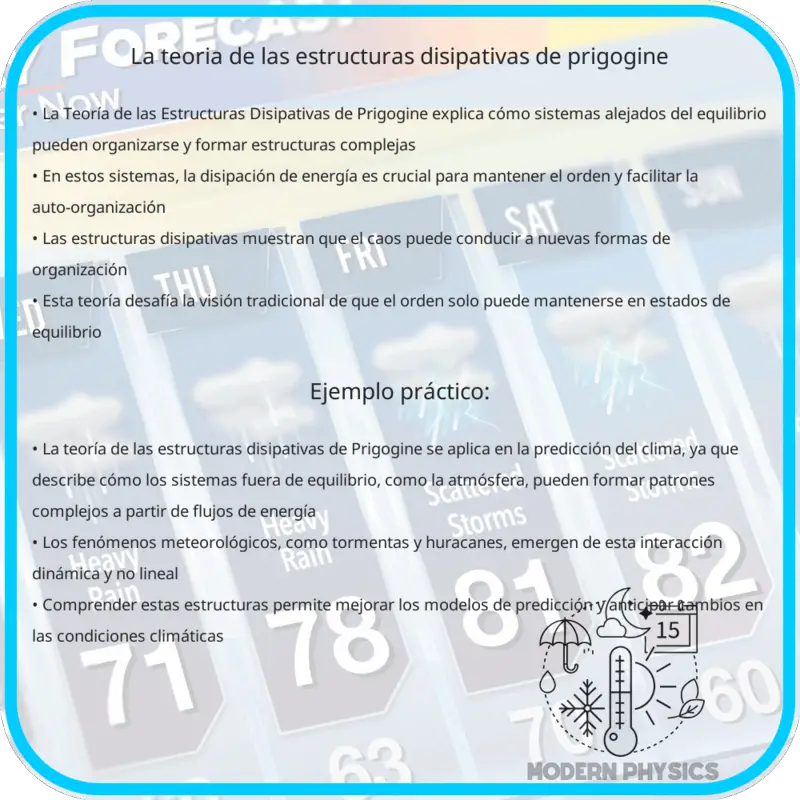 La Teoría de las Estructuras Disipativas de Prigogine
