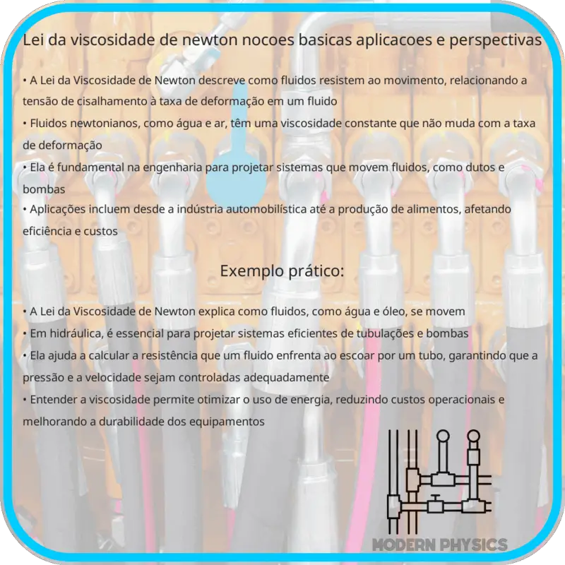 Lei da Viscosidade de Newton | Noções Básicas, Aplicações e Perspectivas