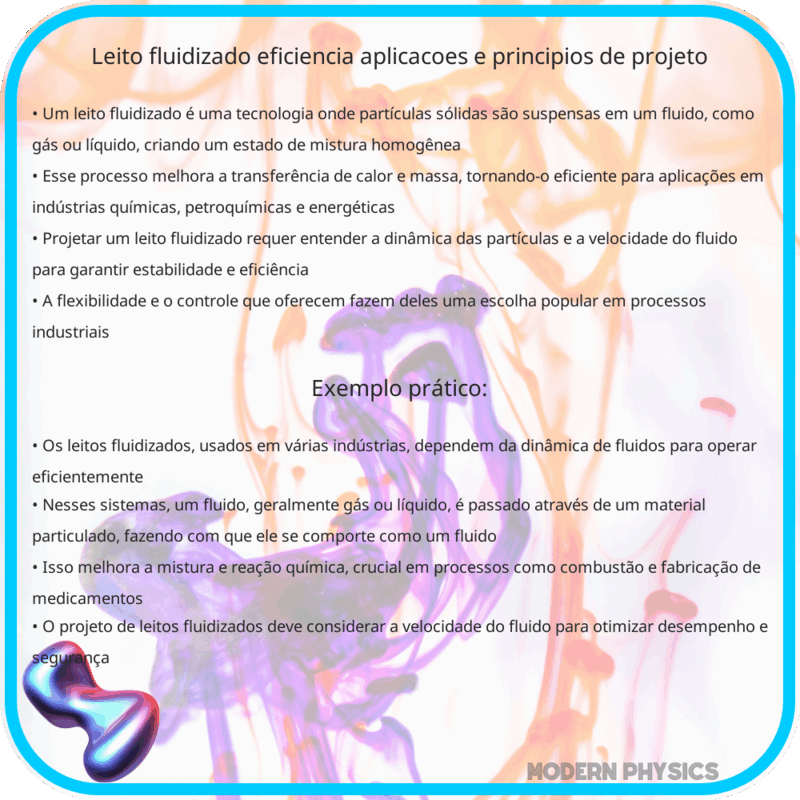 Leito Fluidizado | Eficiência, Aplicações e Princípios de Projeto