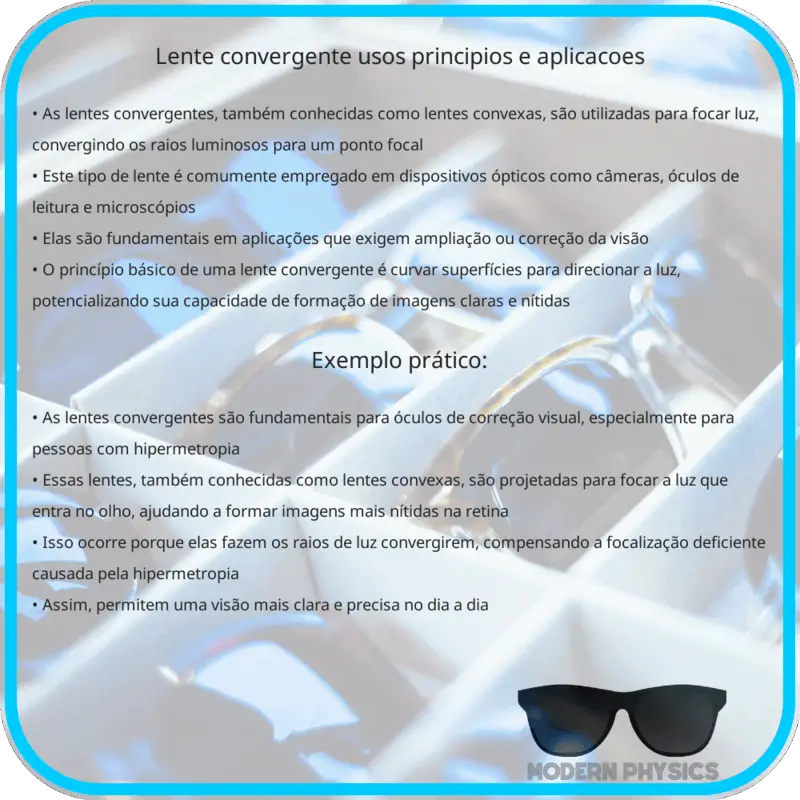 Lente Convergente | Usos, Princípios e Aplicações