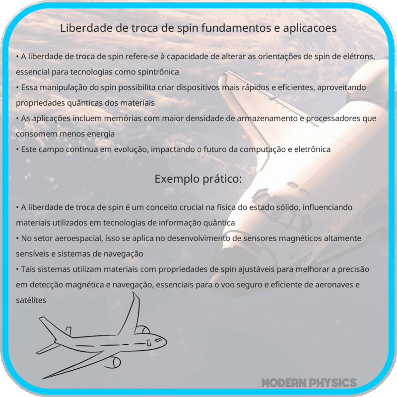 Liberdade de Troca de Spin: Fundamentos e Aplicações