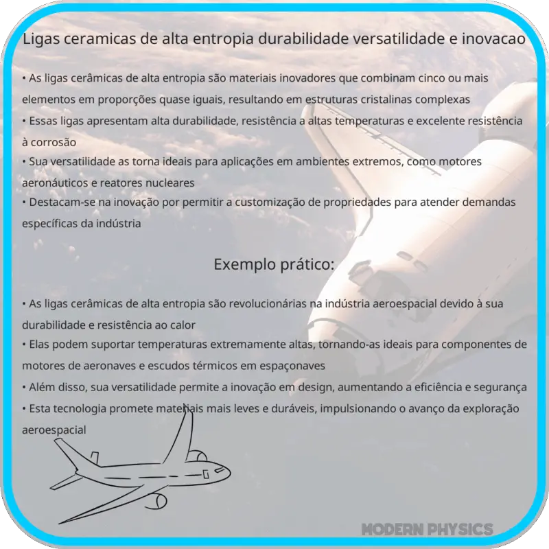 Ligas Cerâmicas de Alta Entropia | Durabilidade, Versatilidade e Inovação