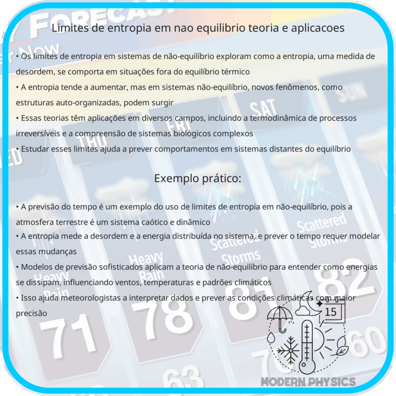 Limites de Entropia em Não-Equilíbrio: Teoria e Aplicações