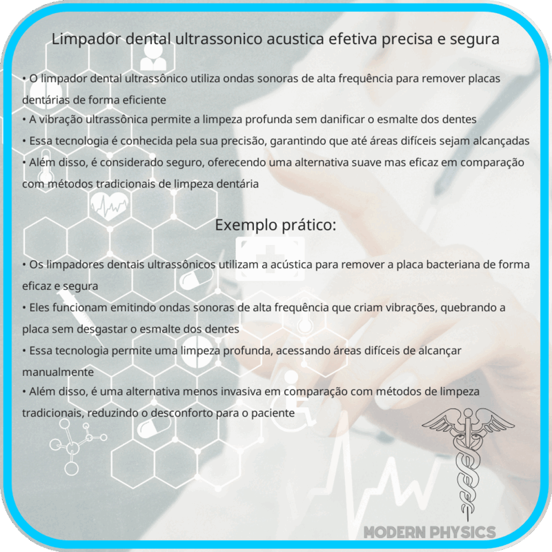 Limpador Dental Ultrassônico | Acústica Efetiva, Precisa e Segura