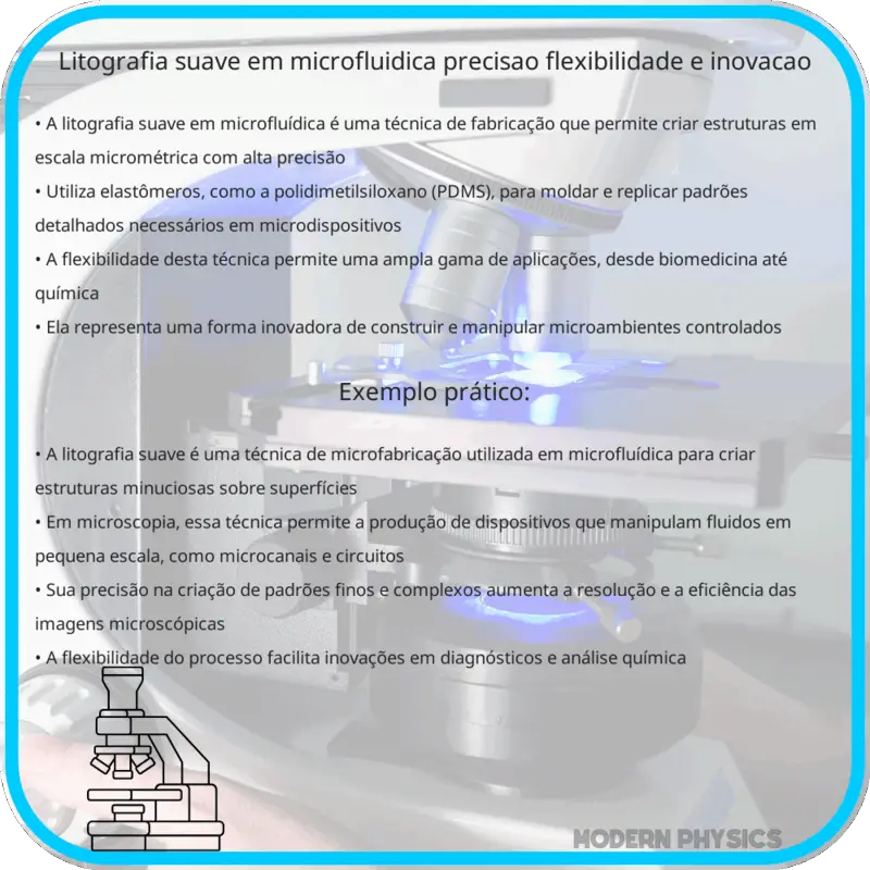 Litografia Suave em Microfluídica | Precisão, Flexibilidade e Inovação