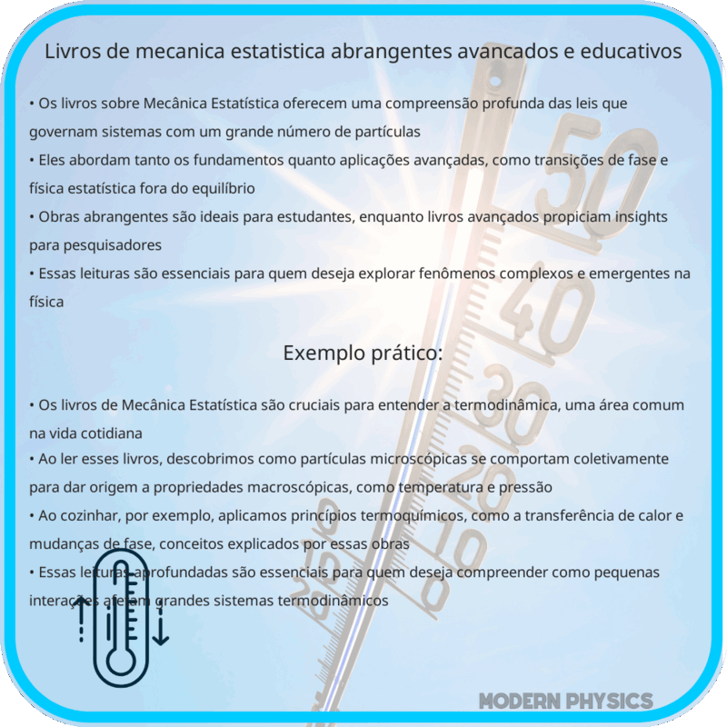 Livros de Mecânica Estatística | Abrangentes, Avançados e Educativos