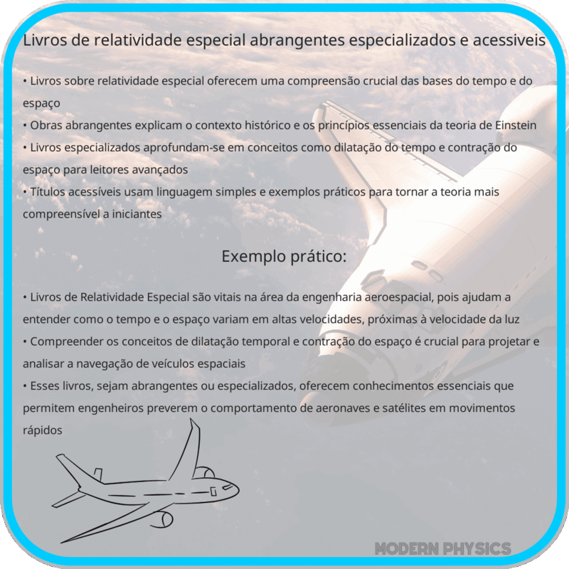 Livros de Relatividade Especial | Abrangentes, Especializados e Acessíveis