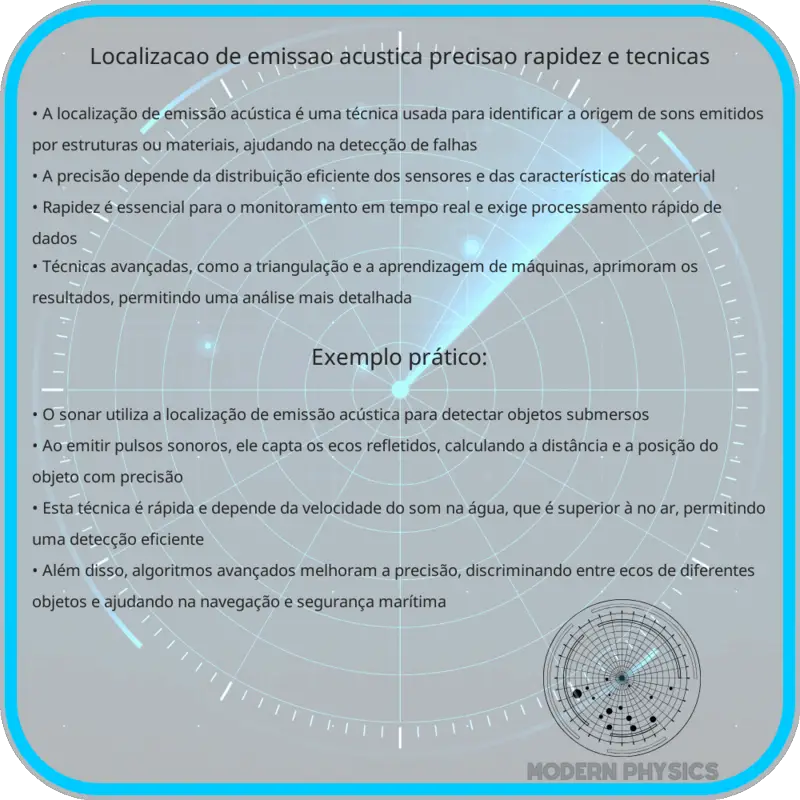 Localização de Emissão Acústica | Precisão, Rapidez e Técnicas