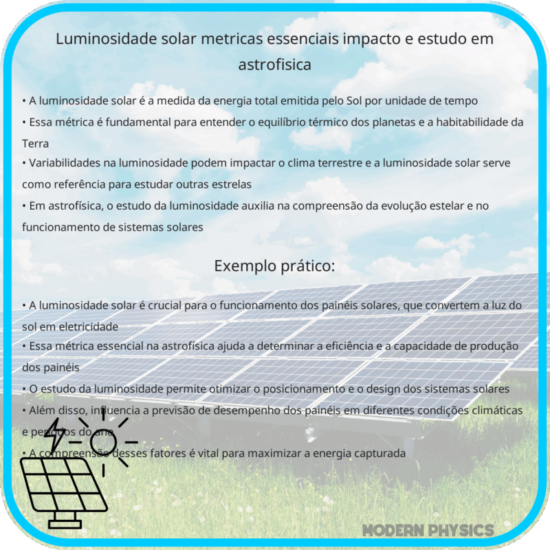 Luminosidade Solar: Métricas Essenciais, Impacto e Estudo em Astrofísica