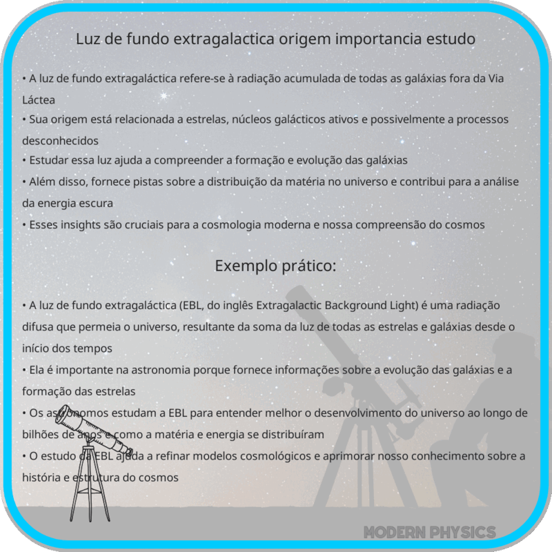 Luz de Fundo Extragaláctica | Origem, Importância & Estudo