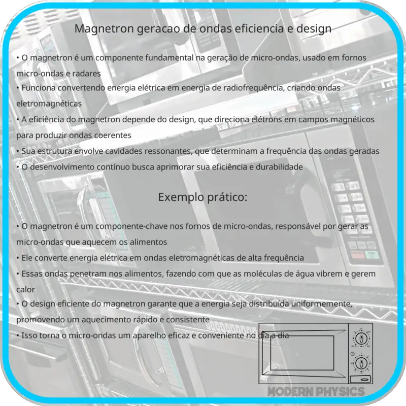 Magnetron: Geração de Ondas, Eficiência e Design