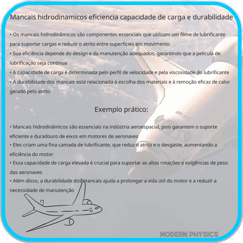 Mancais Hidrodinâmicos | Eficiência, Capacidade de Carga e Durabilidade