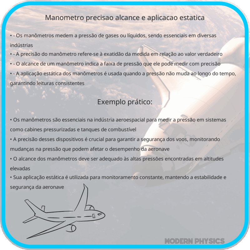 Manômetro | Precisão, Alcance e Aplicação Estática