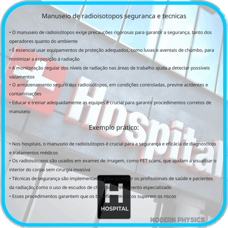 Manuseio de Radioisótopos | Segurança e Técnicas