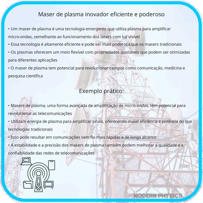 Maser de Plasma: Inovador, Eficiente e Poderoso