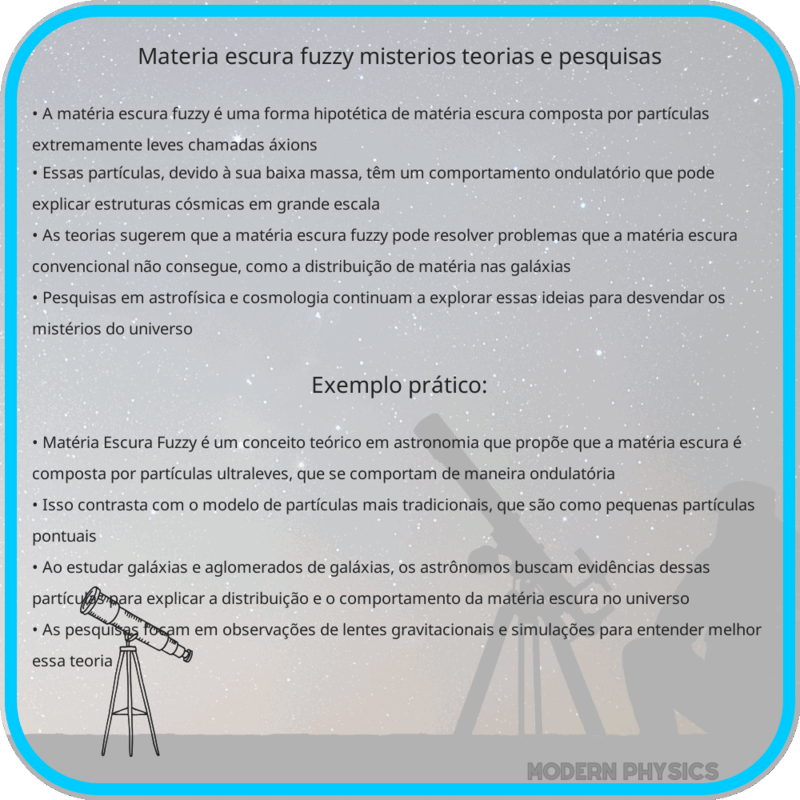 Matéria Escura Fuzzy | Mistérios, Teorias e Pesquisas