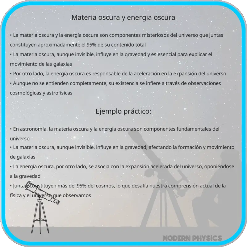 Materia Oscura y Energía Oscura