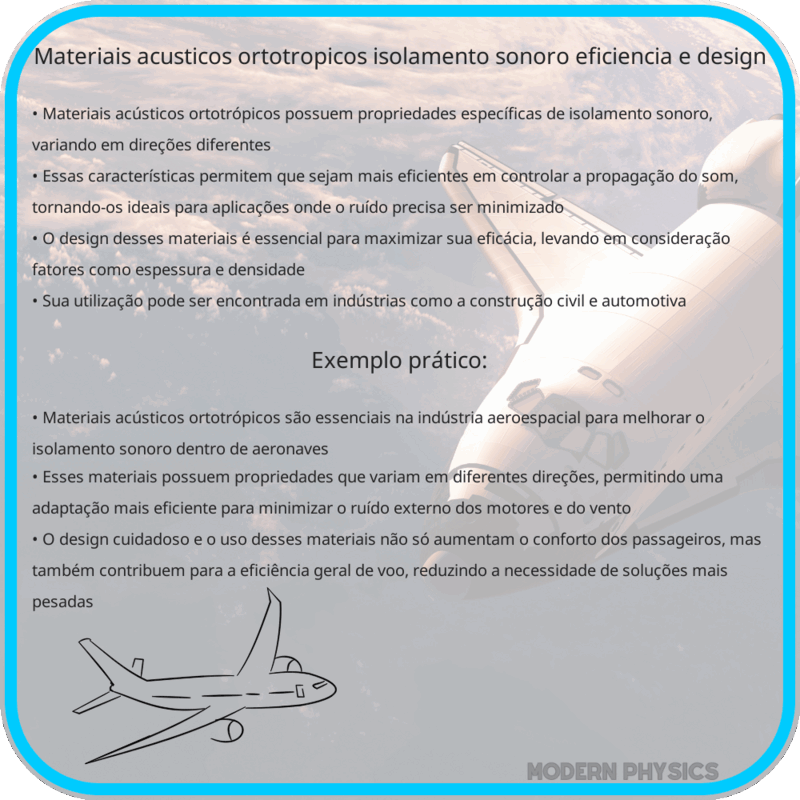 Materiais Acústicos Ortotrópicos: Isolamento Sonoro, Eficiência e Design