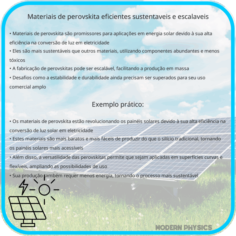 Materiais de Perovskita | Eficientes, Sustentáveis e Escaláveis