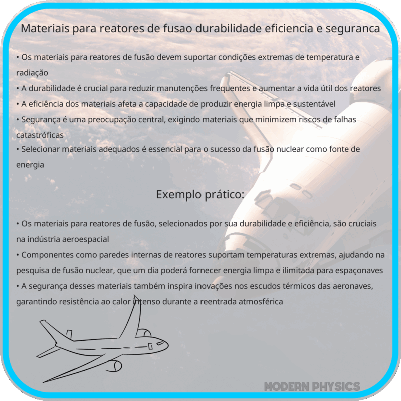 Materiais para Reatores de Fusão | Durabilidade, Eficiência e Segurança