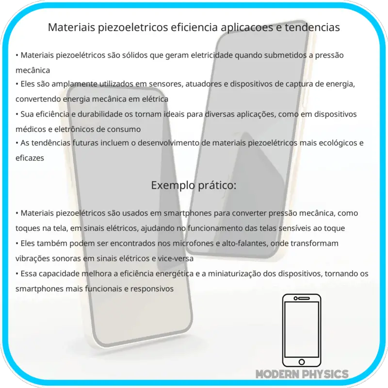 Materiais Piezoelétricos: Eficiência, Aplicações e Tendências