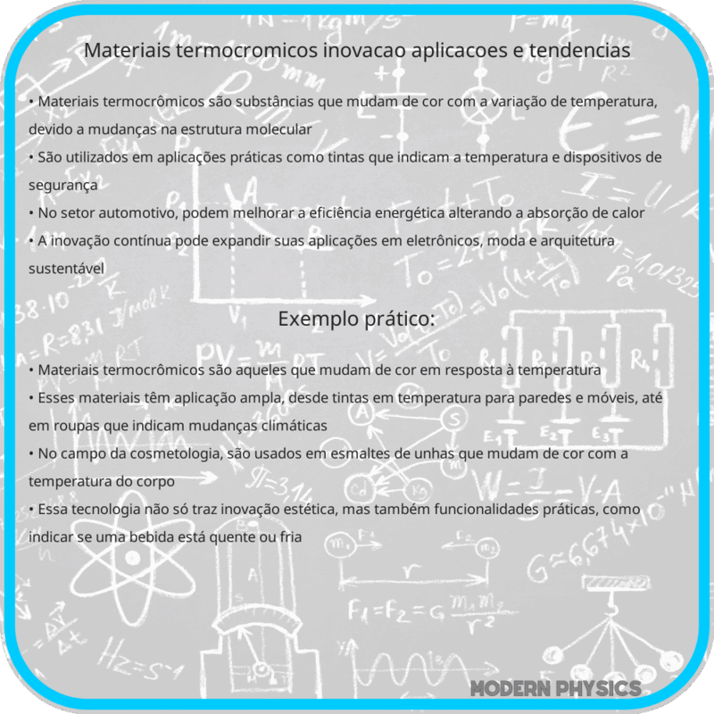 Materiais Termocrômicos | Inovação, Aplicações e Tendências