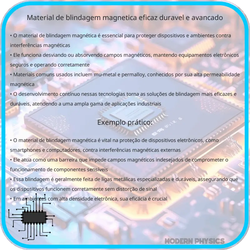 Material de Blindagem Magnética | Eficaz, Durável e Avançado