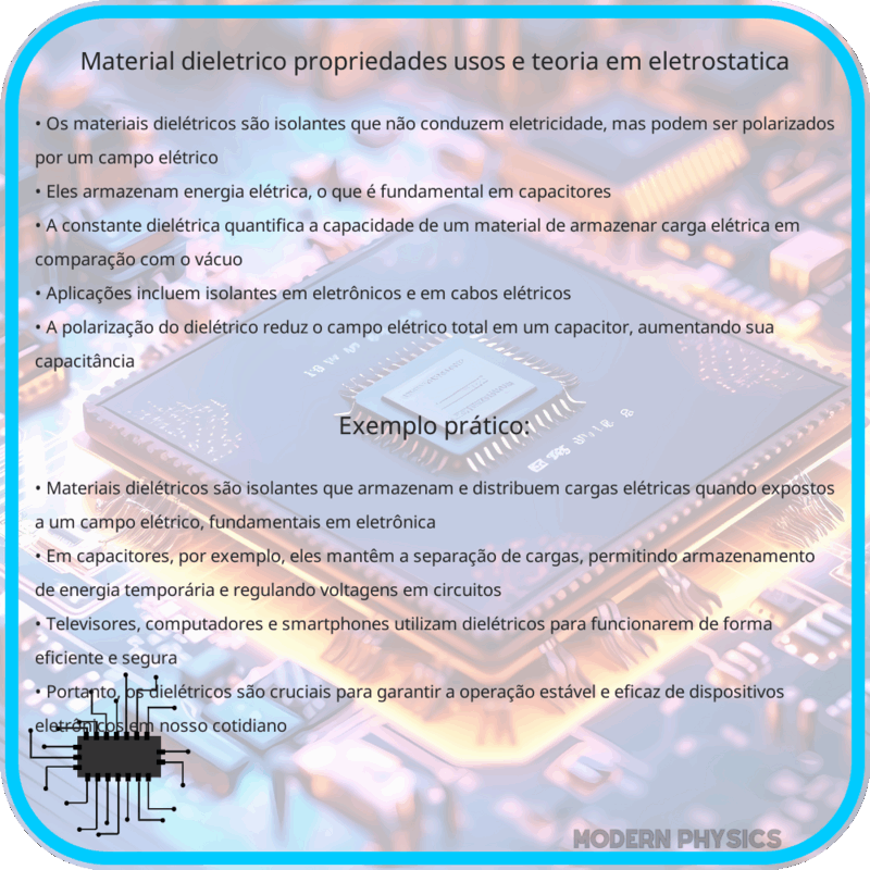 Material Dielétrico | Propriedades, Usos e Teoria em Eletrostática