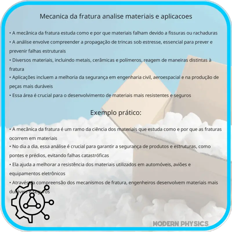 Mecânica da Fratura | Análise, Materiais e Aplicações
