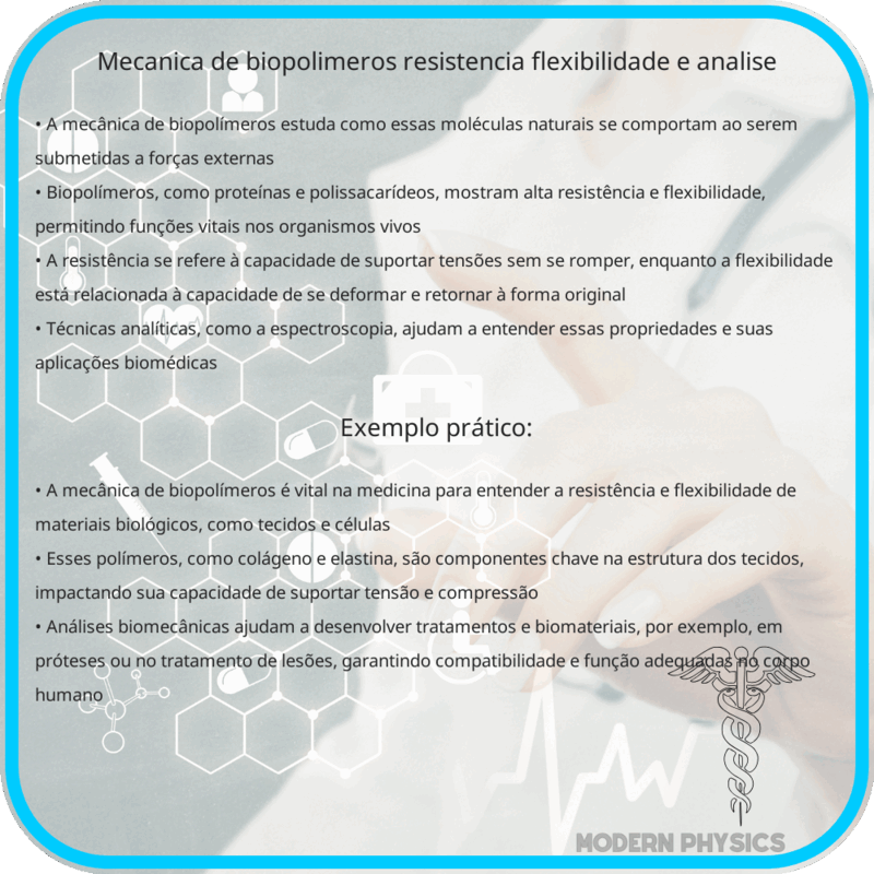 Mecânica de Biopolímeros | Resistência, Flexibilidade e Análise