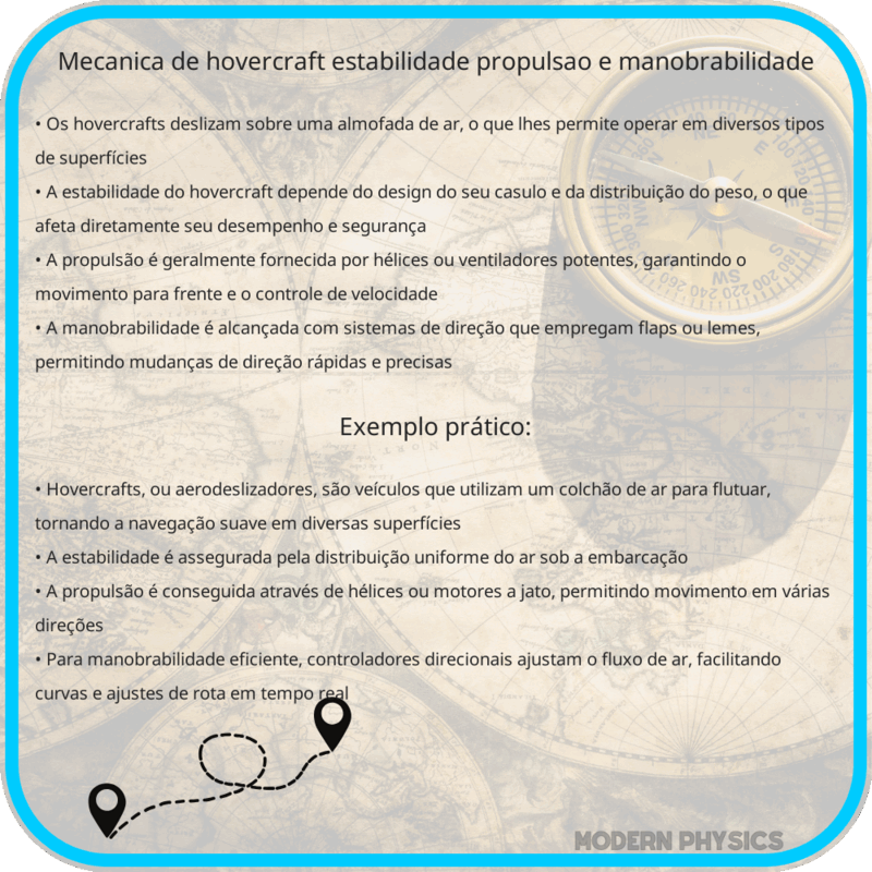 Mecânica de Hovercraft | Estabilidade, Propulsão e Manobrabilidade