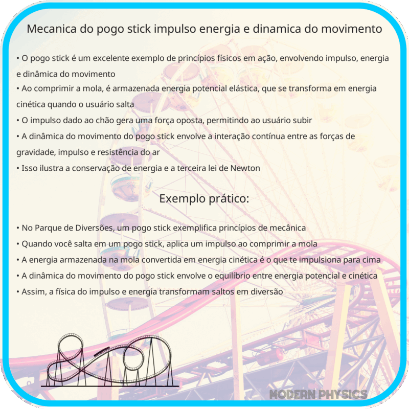 Mecânica do Pogo Stick | Impulso, Energia e Dinâmica do Movimento