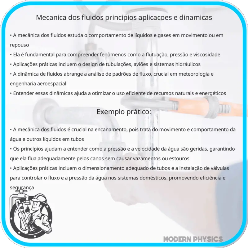 Mecânica dos Fluidos | Princípios, Aplicações e Dinâmicas