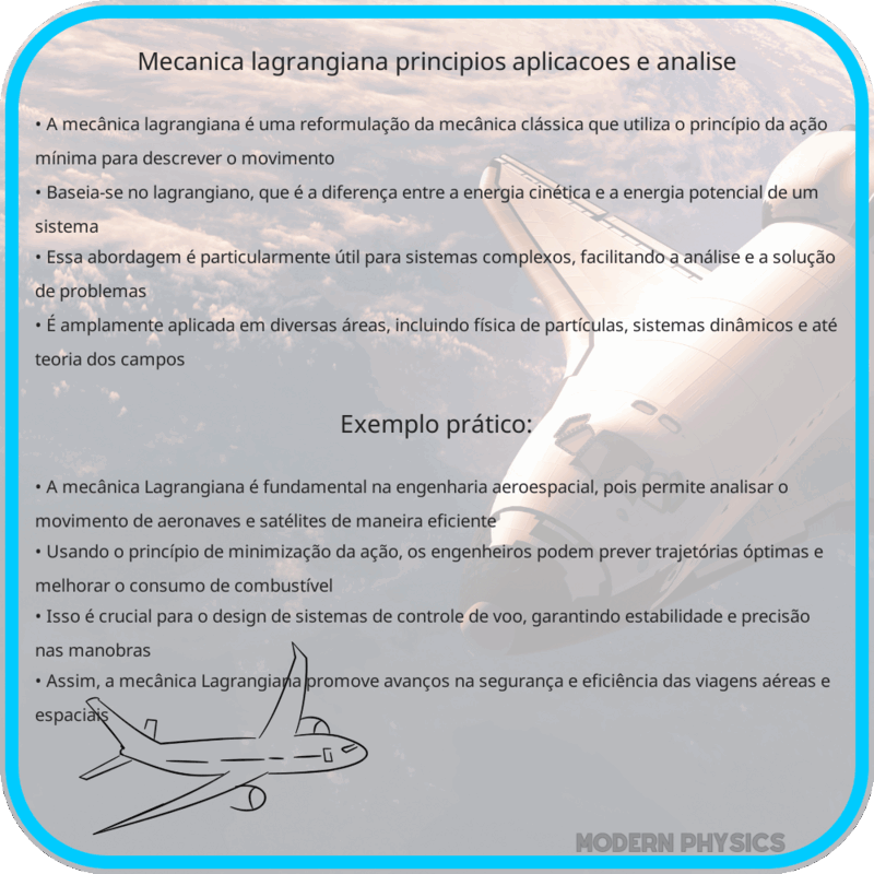 Mecânica Lagrangiana | Princípios, Aplicações e Análise