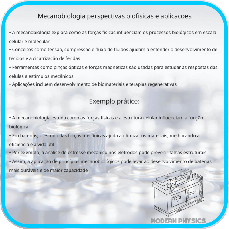 Mecanobiologia: Perspectivas Biofísicas e Aplicações