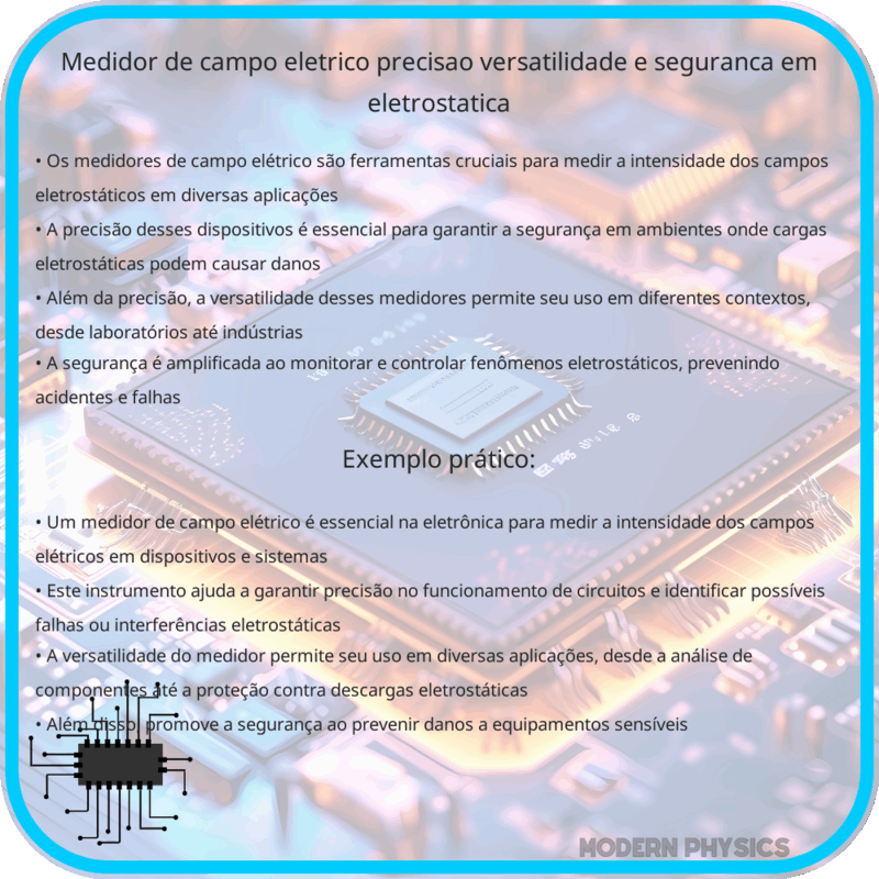 Medidor de Campo Elétrico | Precisão, Versatilidade e Segurança em Eletrostática