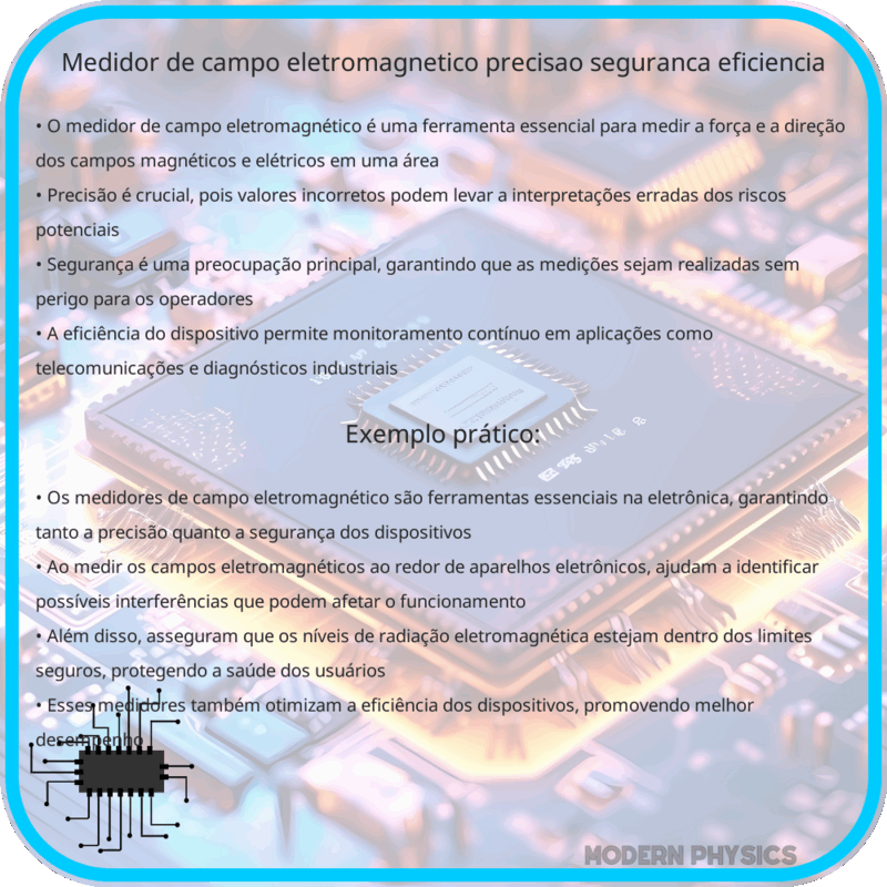Medidor de Campo Eletromagnético | Precisão, Segurança & Eficiência