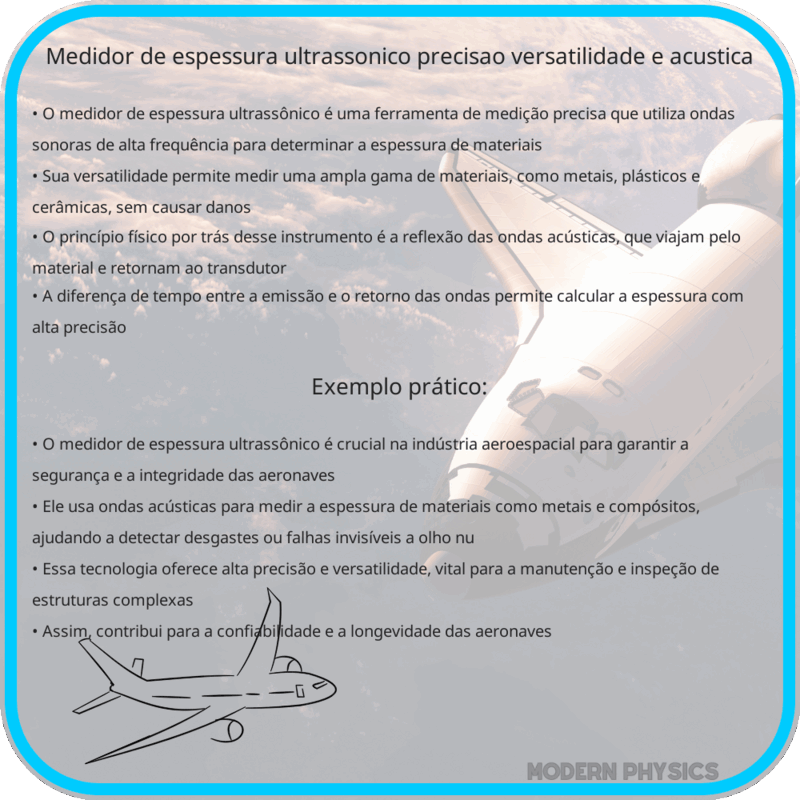 Medidor de Espessura Ultrassônico | Precisão, Versatilidade e Acústica