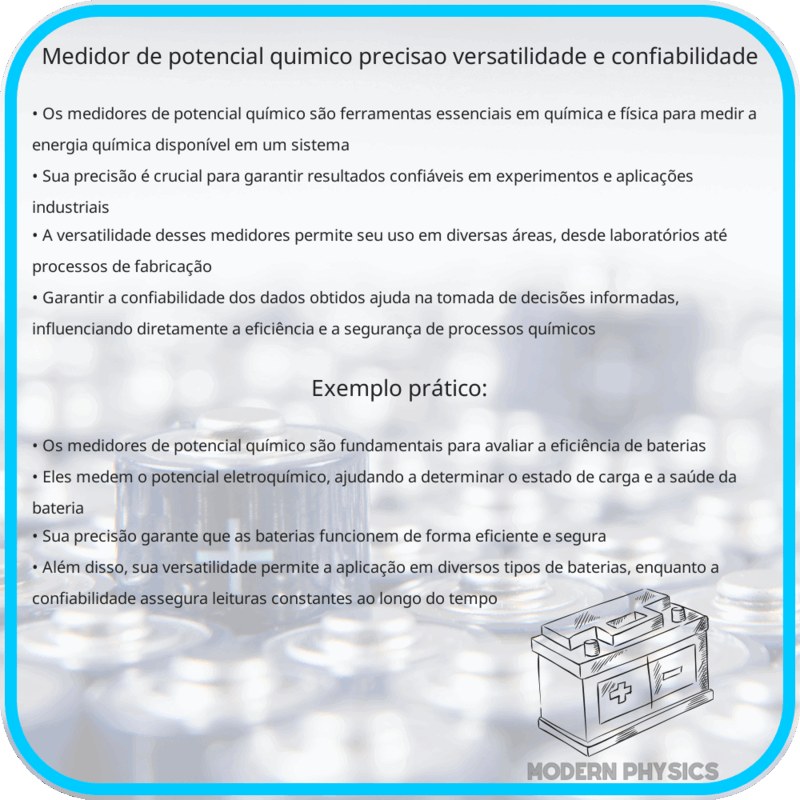 Medidor de Potencial Químico | Precisão, Versatilidade e Confiabilidade