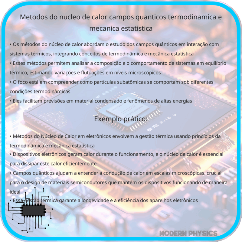 Métodos do Núcleo de Calor | Campos Quânticos, Termodinâmica e Mecânica Estatística
