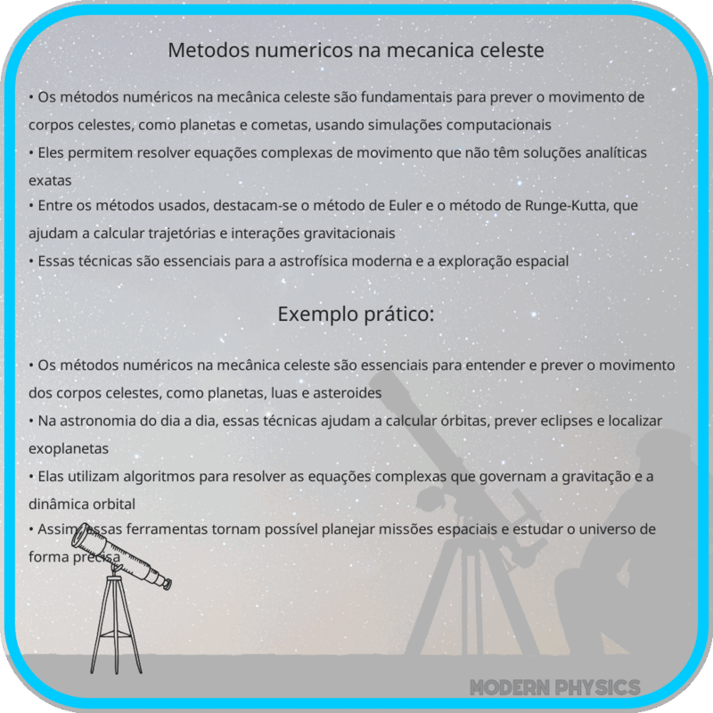 Métodos Numéricos na Mecânica Celeste