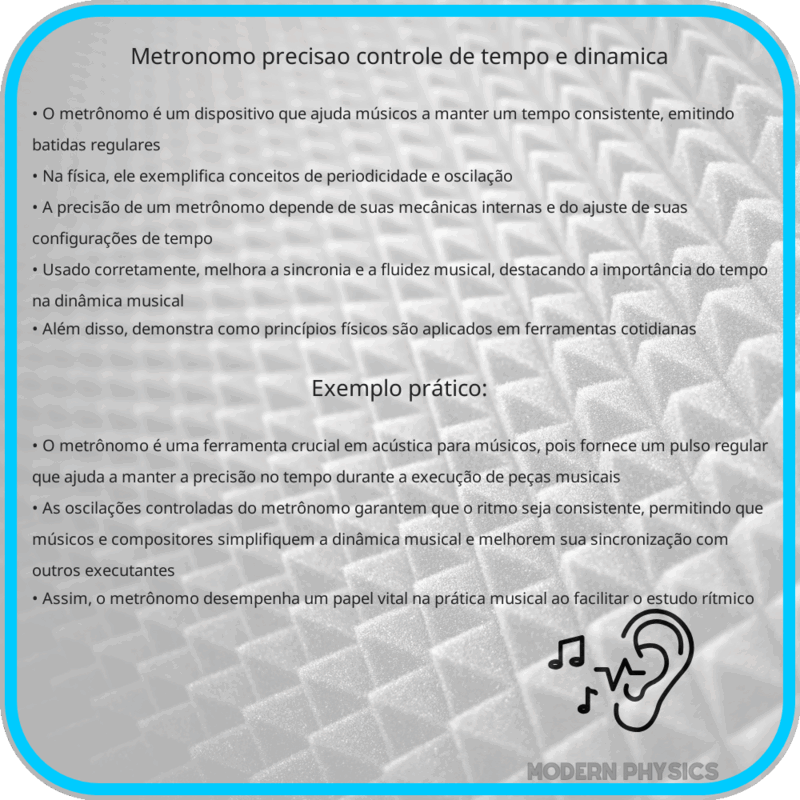 Metrônomo | Precisão, Controle de Tempo e Dinâmica