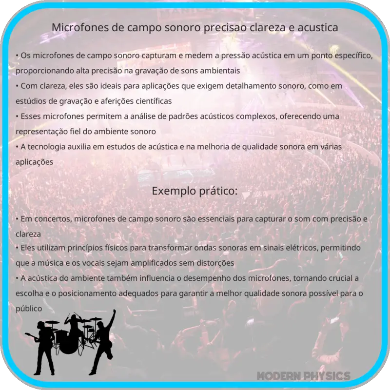 Microfones de Campo Sonoro | Precisão, Clareza e Acústica